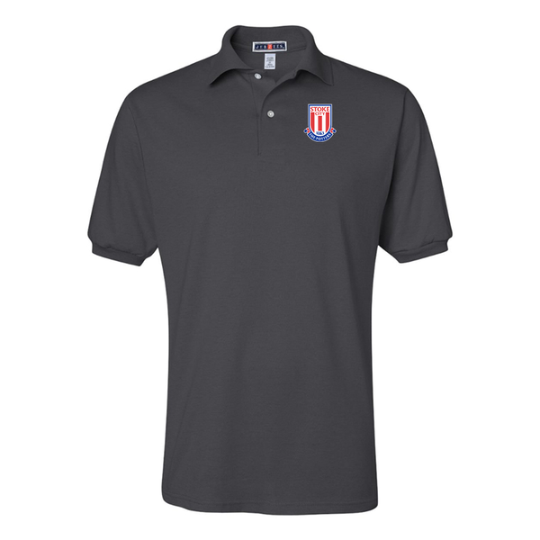 Men's Stoke City Soccer JERZEES  SpotShield polo