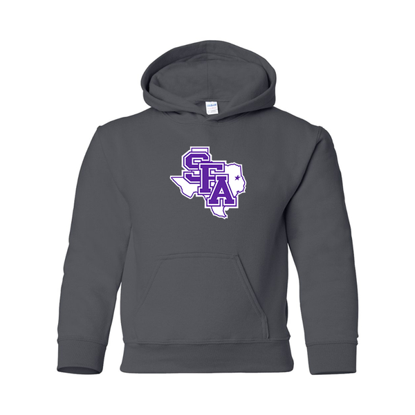 Youth Stephen F. Austin Lumberjacks  Gildan Heavy Blend  Hooded Sweatshirt