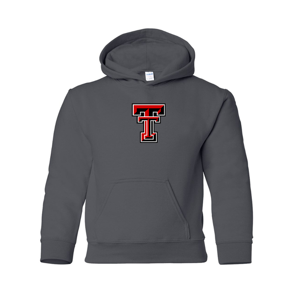 Youth Texas Tech Red Raiders  Gildan Heavy Blend  Hooded Sweatshirt