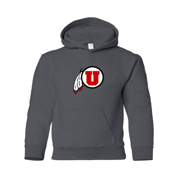 Youth  Utah Utes Gildan Heavy Blend  Hooded Sweatshirt