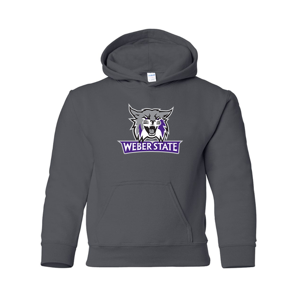 Youth Weber State Wildcats Gildan Heavy Blend  Hooded Sweatshirt