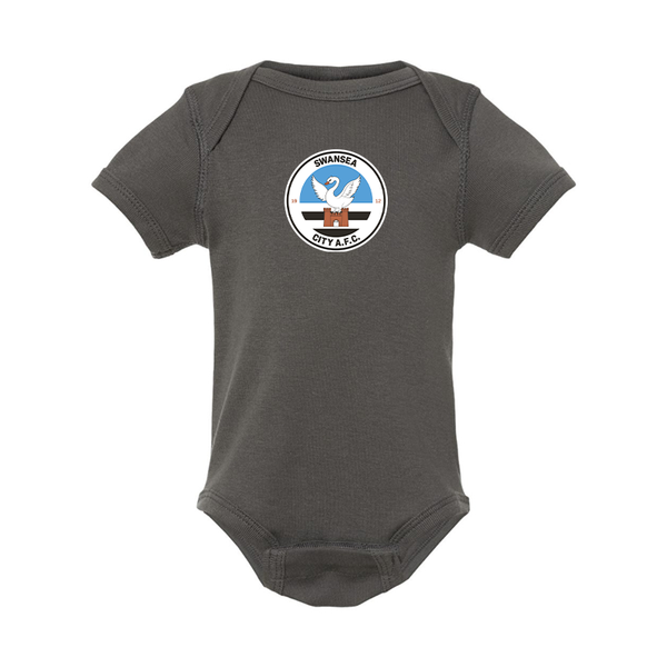 Swansea City Soccer  Rabbit Skins Infant Baby Rib Bodysuit
