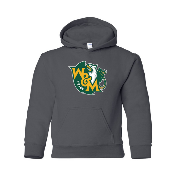 Youth  William and Mary Tribe Gildan Heavy Blend  Hooded Sweatshirt