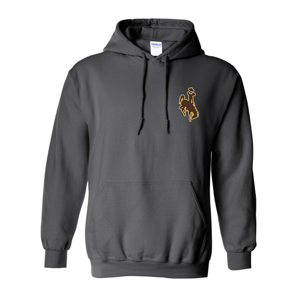 Men's  Wyoming Cowboys  Gildan  Heavy Blend Hooded Sweatshirt
