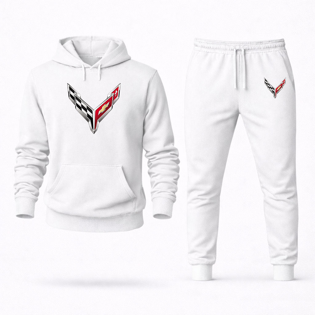Men's Chevrolet Corvette Pullover Hoodie Joggers Set