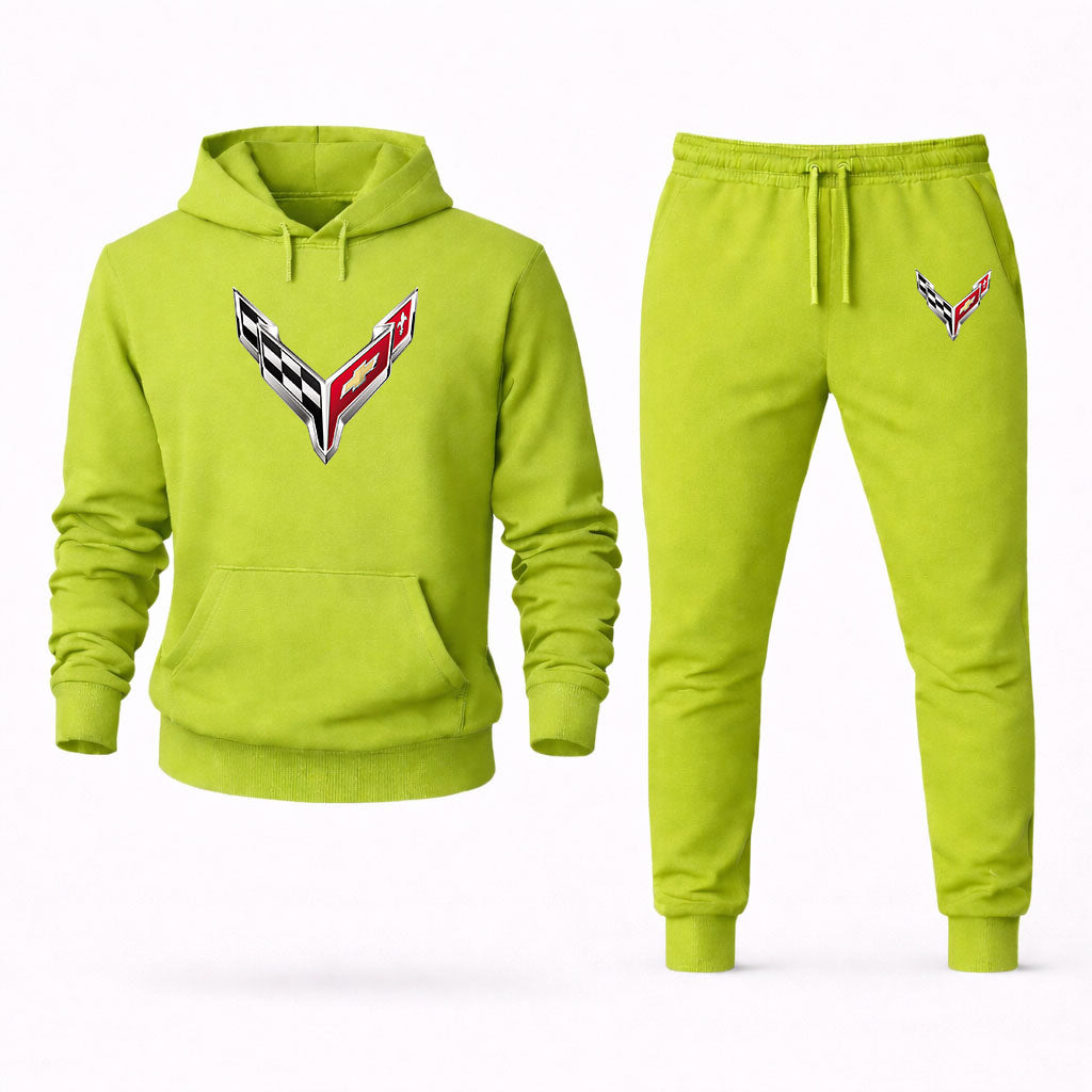 Men's Chevrolet Corvette Pullover Hoodie Joggers Set
