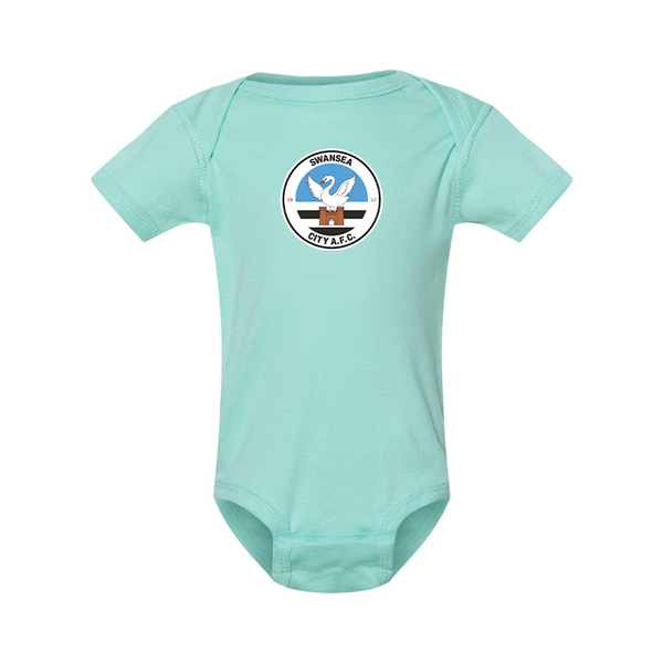 Swansea City Soccer  Rabbit Skins Infant Baby Rib Bodysuit