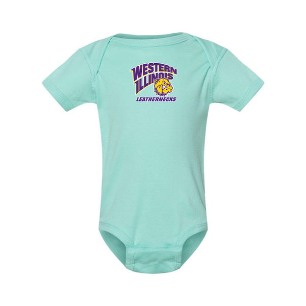 Western Illinois Leathernecks  Rabbit Skins Infant Baby Rib Bodysuit
