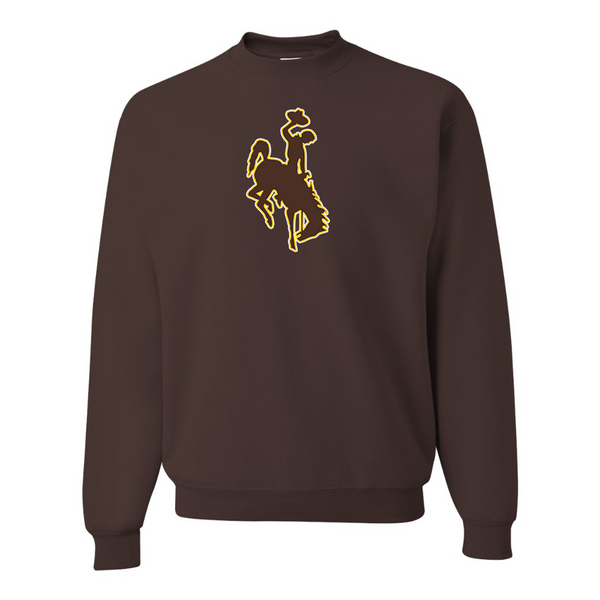 Men's  Wyoming CowboysJERZEES NuBlend Crewneck Sweatshirt