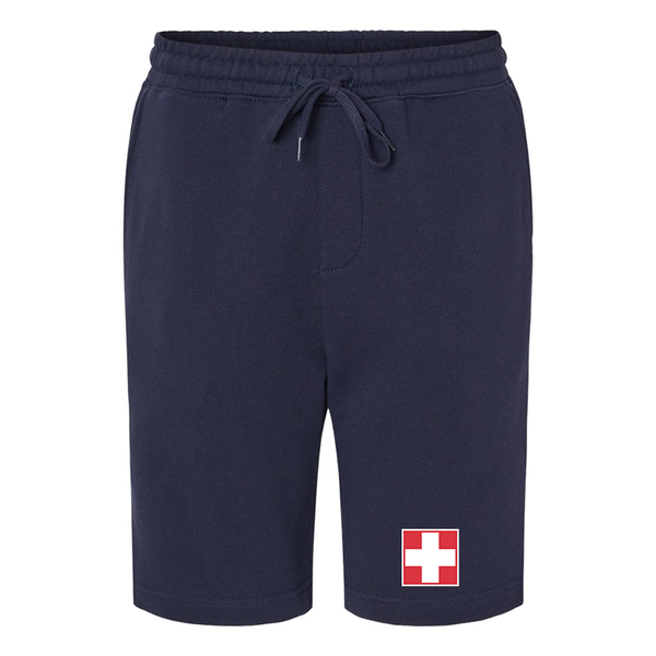 Men's Switzerland National Football Soccer Team  Independent Trading Co Midweight Fleece Shorts
