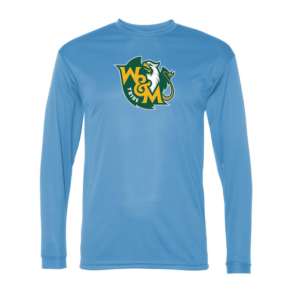 Men's William and Mary Tribe Performance Long Sleeve T-Shirt