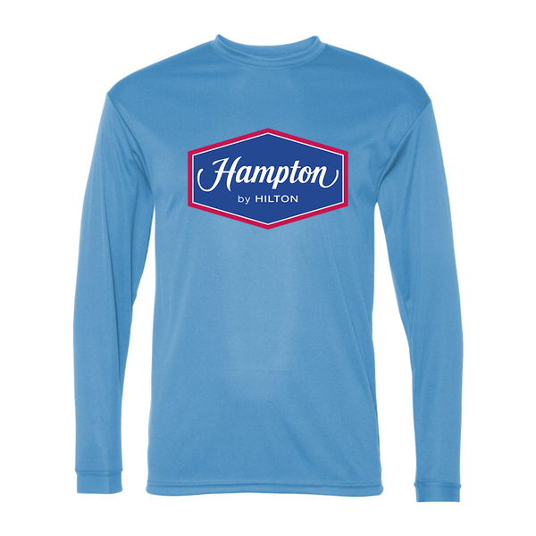 Men's Hampton by Hilton Polyester Long Sleeve T-Shirt