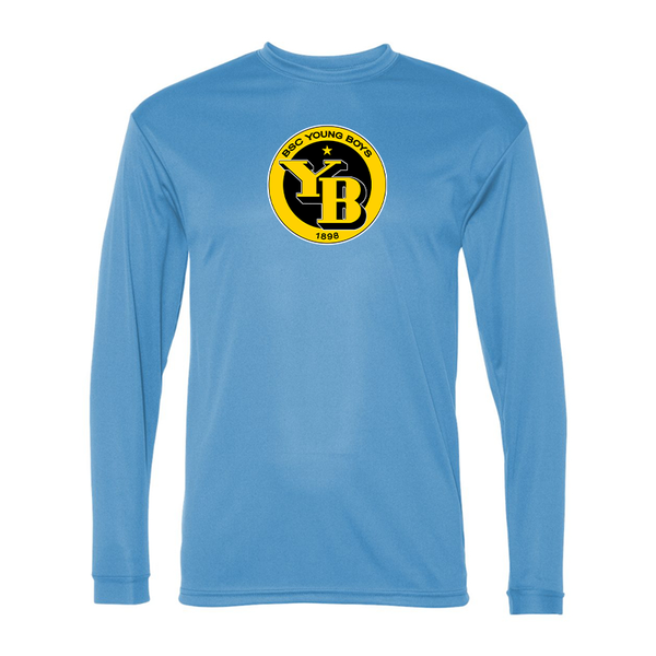 Men's  Young Boys Soccer Performance Long Sleeve T-Shirt