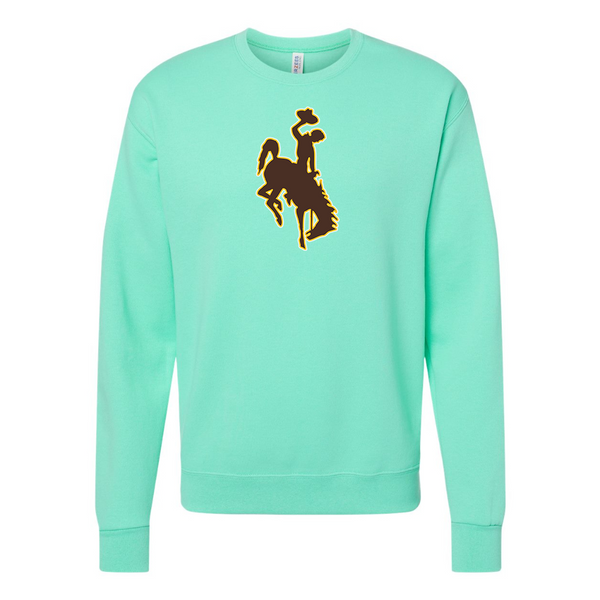 Men's  Wyoming CowboysJERZEES NuBlend Crewneck Sweatshirt