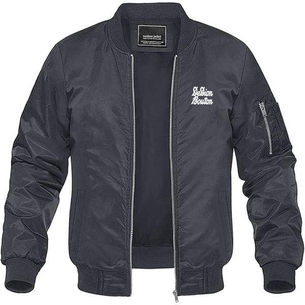 Men's De Dion Bouton Logo Lightweight Bomber Jacket Windbreaker Softshell Varsity Jacket Coat