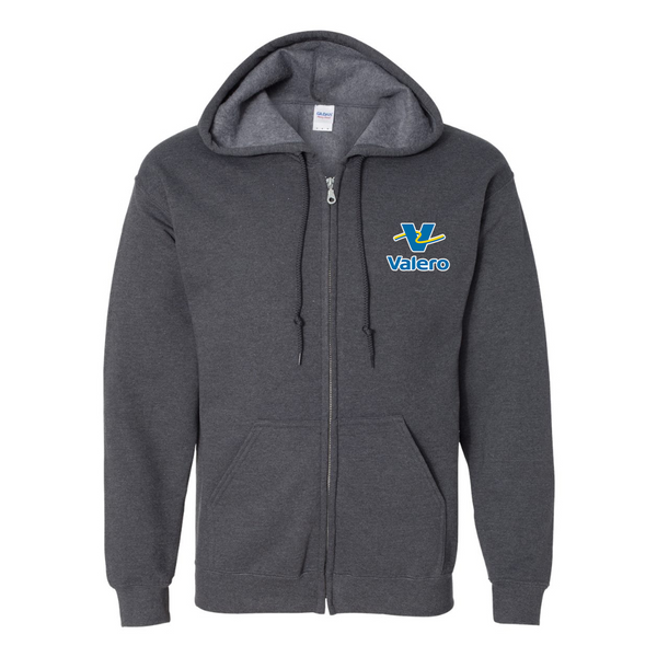 Men's Valero Gas Station  Gildan  Heavy Blend Full Zip Hooded Sweatshirt