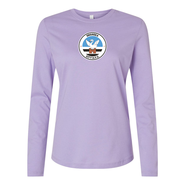 BELLA CANVAS Women’s  Swansea City Soccer Jersey Long Sleeve Tee