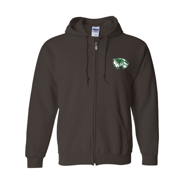 Men's Utah Valley Wolverines  Gildan  Heavy Blend Full Zip Hooded Sweatshirt