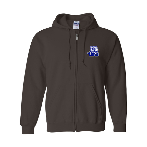 Men's Tennessee State Tigers Gildan  Heavy Blend Full Zip Hooded Sweatshirt