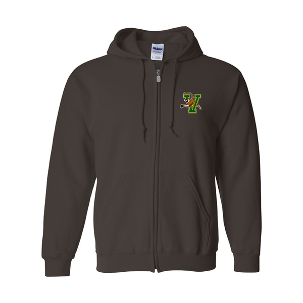 Men's  Vermont Catamounts Gildan  Heavy Blend Full Zip Hooded Sweatshirt