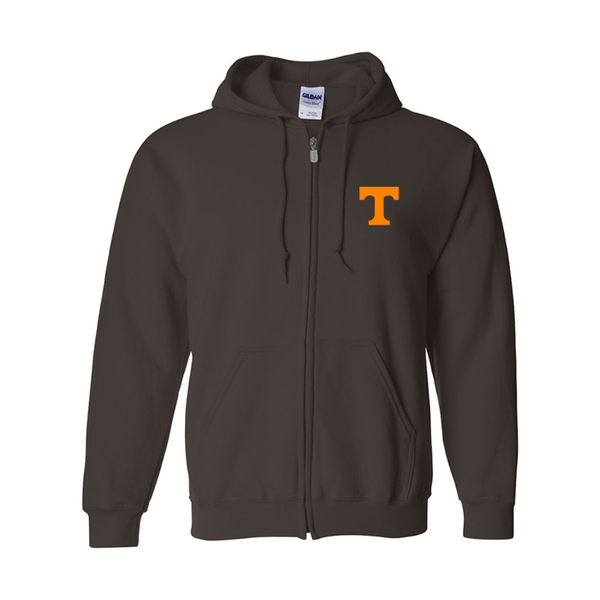 Men's Tennessee Volunteers Gildan  Heavy Blend Full Zip Hooded Sweatshirt