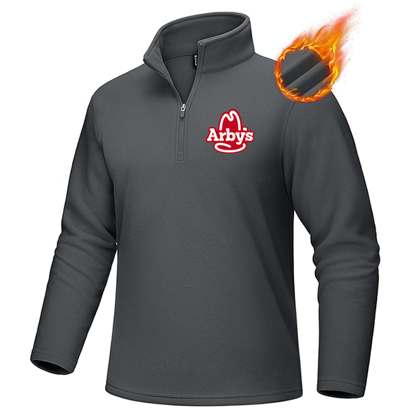 Men's Arbys MAGCOMSEN Men_s Quarter-Zip Pullover Polar Fleece Sweatshirt Stand Collar Long Sleeve Shirt for Men Thermal Winter Fall
