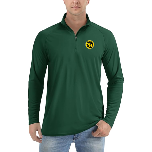 Men's  Wisconsin Green Bay Phoenix  Lightweight Quarter-Zip Athletic Shirt Long Sleeve Performance