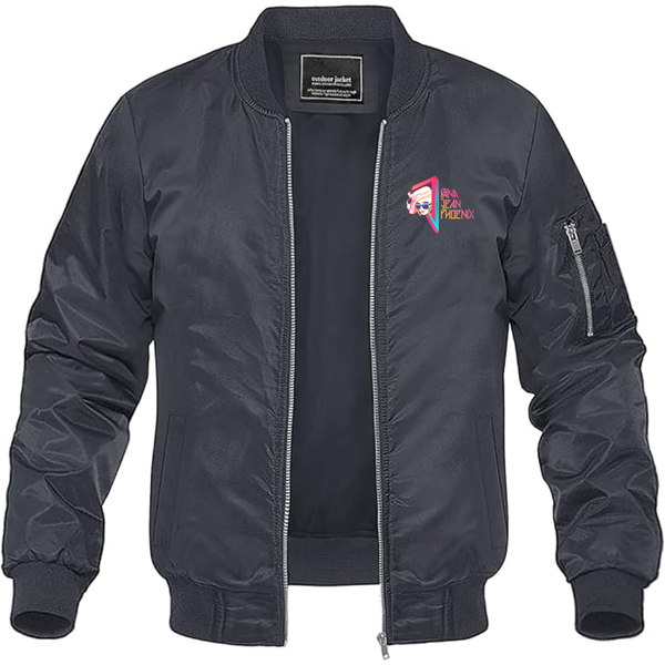 Men's  Dana Jean Phoenix Lightweight Bomber Jacket Windbreaker Softshell Varsity Jacket Coat