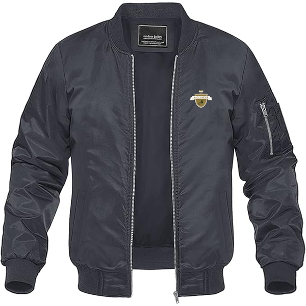 Men's   Aaglander Logo Lightweight Bomber Jacket Windbreaker Softshell Varsity Jacket Coat