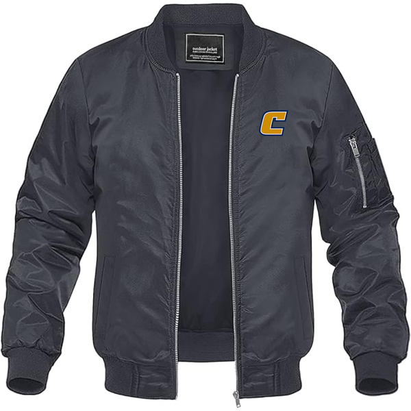 Men's Chattanooga Mocs Lightweight Bomber Jacket Windbreaker Softshell Varsity Jacket Coat