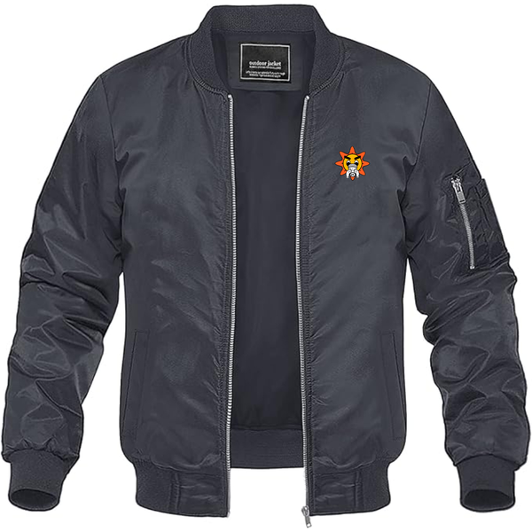 Men's Glo Gang Logo Lightweight Bomber Jacket Windbreaker Softshell Varsity Jacket Coat