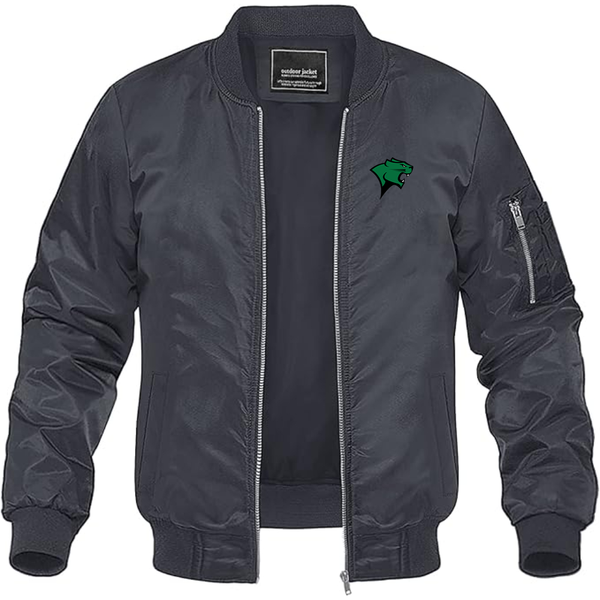 Men's Chicago State Cougars   Lightweight Bomber Jacket Windbreaker Softshell Varsity Jacket Coat