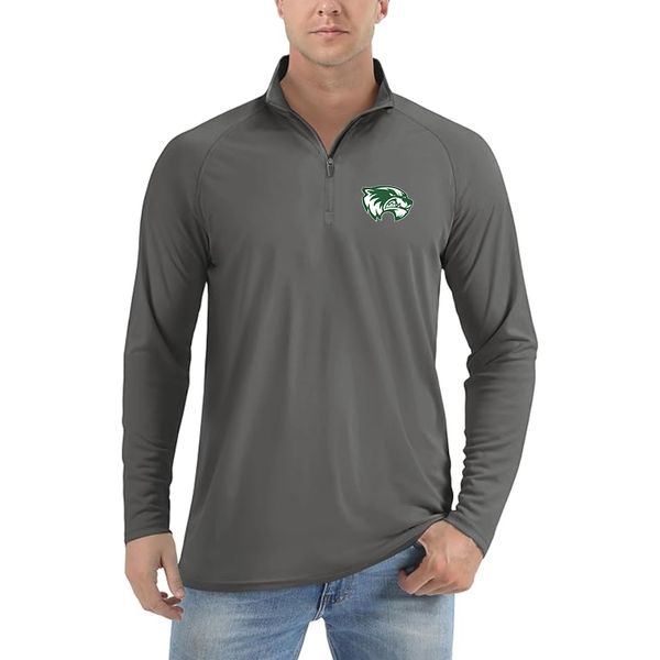 Men's Utah Valley Wolverines  Lightweight Quarter-Zip Athletic Shirt Long Sleeve Performance