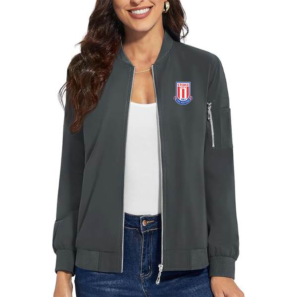 Women's Stoke City Soccer  Premium Bomber Jacket Outerwear