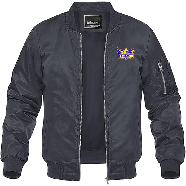 Men's Tennessee Tech Golden Eagles Lightweight Bomber Jacket Windbreaker Softshell Varsity Jacket Coat
