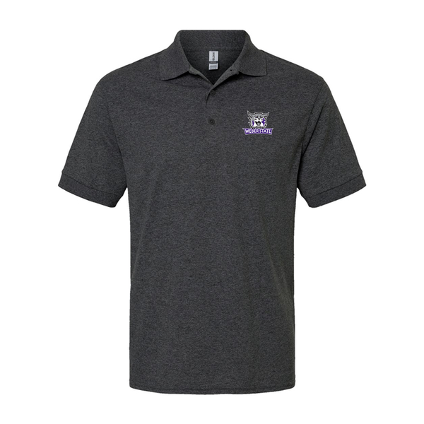 Men's Weber State Wildcats Gildan Dry Blend Jersey Polo