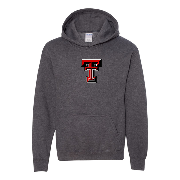 Youth Texas Tech Red Raiders  Gildan Heavy Blend  Hooded Sweatshirt