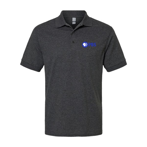 Men's PBS Blue Dry Blend Jersey Polo