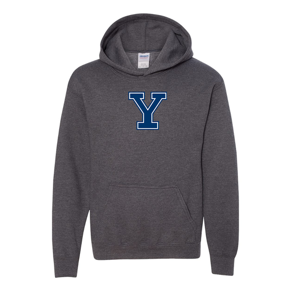Youth  Yale Bulldogs Gildan Heavy Blend  Hooded Sweatshirt