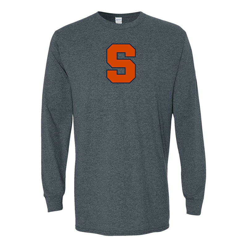 Men's Syracuse Orange Gildan Heavy Cotton Long Sleeve T-Shirt
