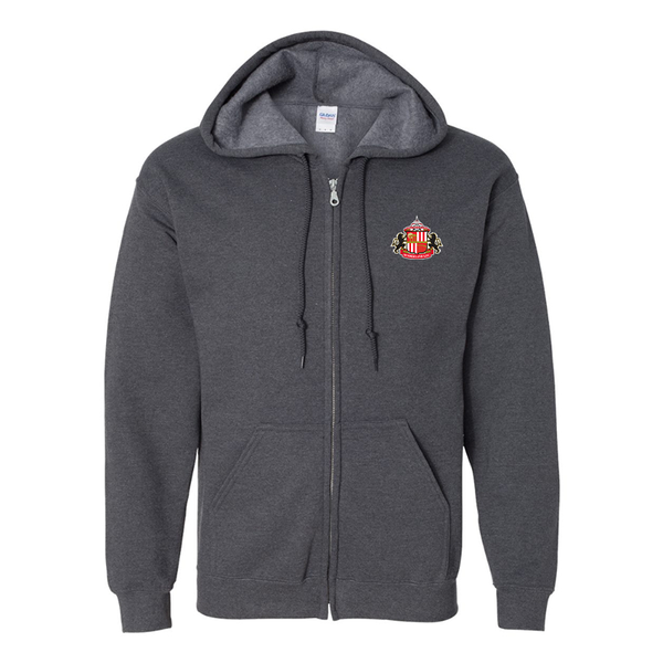 Men's Sunderland AFC Soccer  Gildan  Heavy Blend Full Zip Hooded Sweatshirt