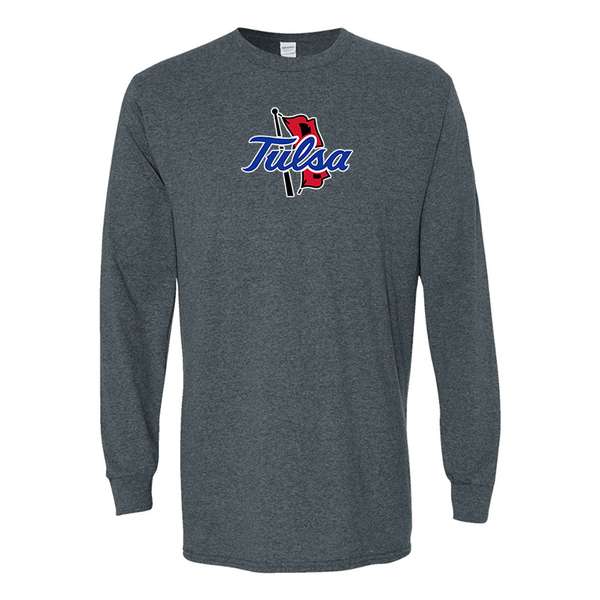 Men's Tulsa Golden Hurricane Gildan Heavy Cotton Long Sleeve T-Shirt