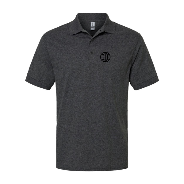 Men's  Internet Globe Dry Blend Jersey Polo