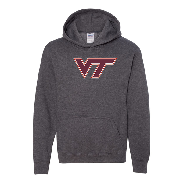 Youth  Virginia Tech Hokies  Gildan Heavy Blend  Hooded Sweatshirt