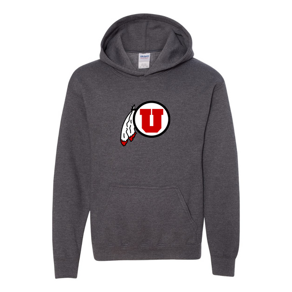 Youth  Utah Utes Gildan Heavy Blend  Hooded Sweatshirt
