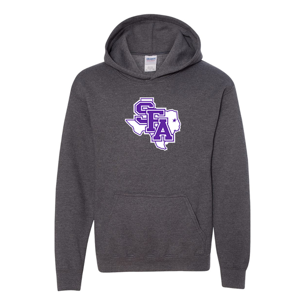 Youth Stephen F. Austin Lumberjacks  Gildan Heavy Blend  Hooded Sweatshirt