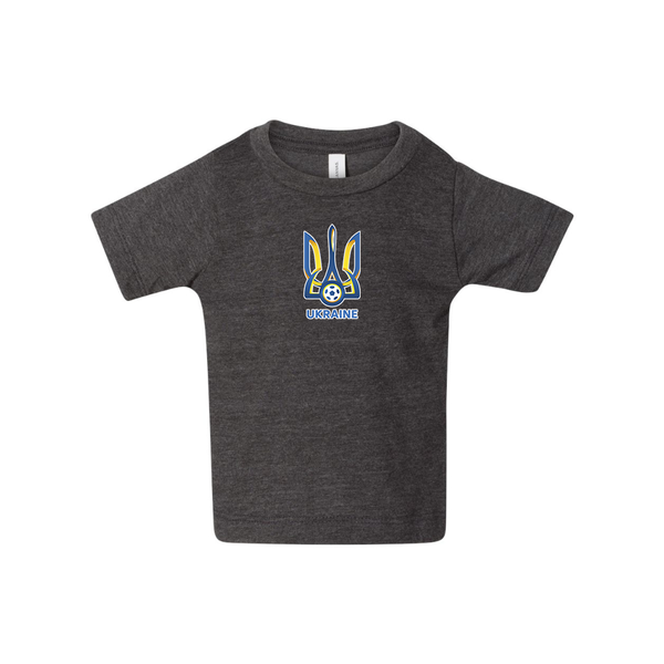 Ukraine National Football Soccer Team BELLA CANVAS Infant Jersey Tee