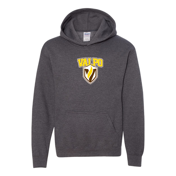 Youth   Valparaiso Crusaders Gildan Heavy Blend  Hooded Sweatshirt