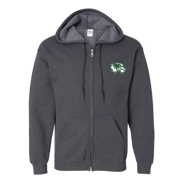 Men's Utah Valley Wolverines  Gildan  Heavy Blend Full Zip Hooded Sweatshirt