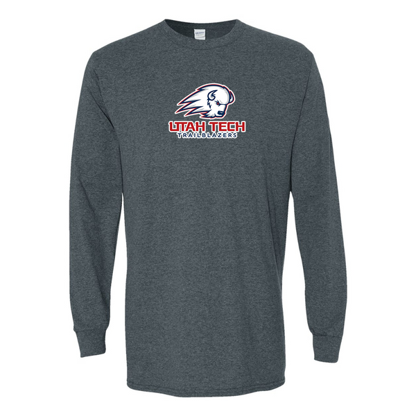 Men's Utah Tech Trailblazers Gildan Heavy Cotton Long Sleeve T-Shirt